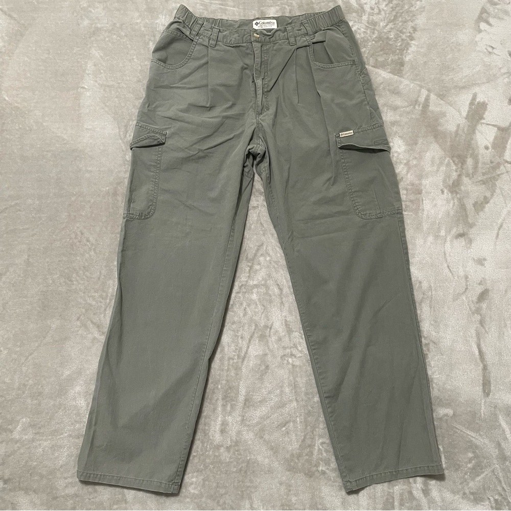 Columbia Sportswear Mens Cargo Pants 36x34 Grey Outdoor Hiking Utility